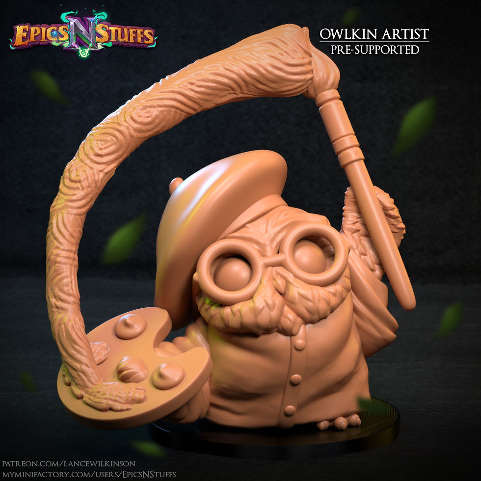Thumbnail: Owlkin Artist Miniature