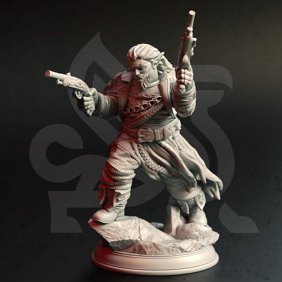 Thumbnail: Halfling Gunslinger - Rasmon [25mm base]