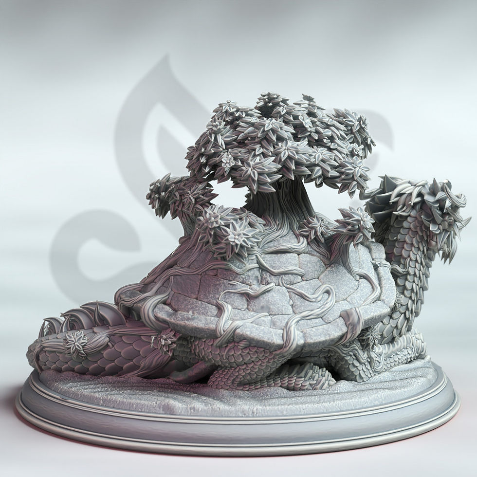 Thumbnail: Eastern Dragon Turtle - Higashi no Ryuukame [100mm base]