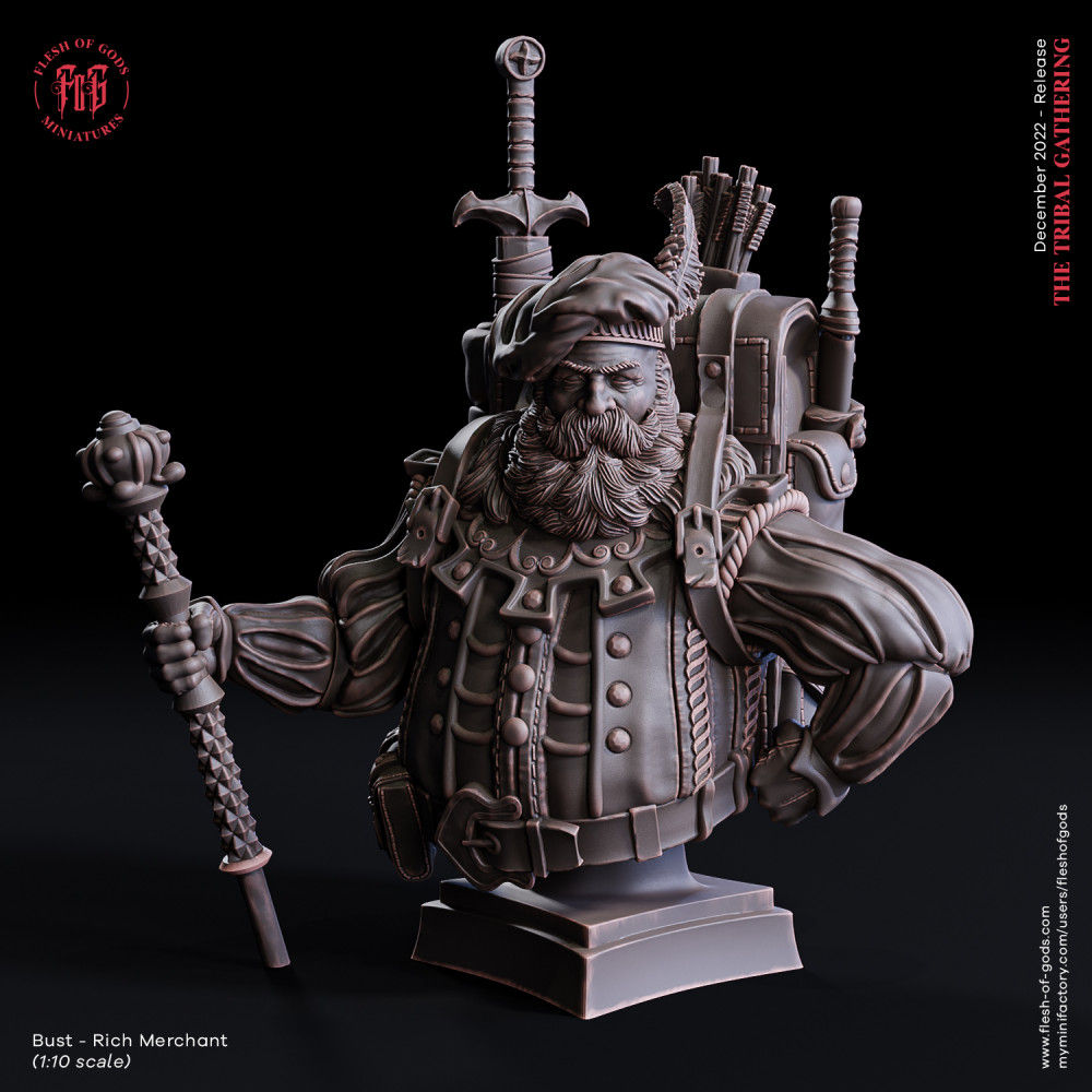 Bradat Falstaff, Human Merchant - Bust
