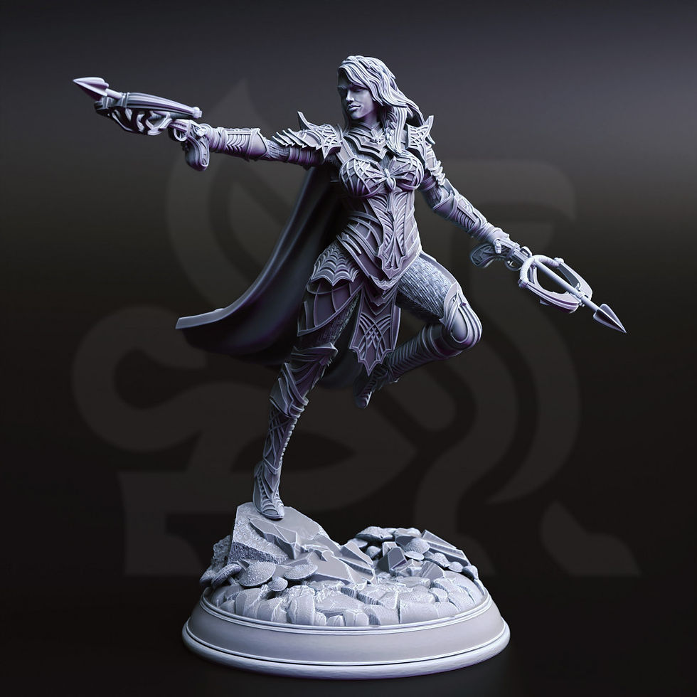 Thumbnail: Drow Assassin - Vakara N'Thara [25mm Base]