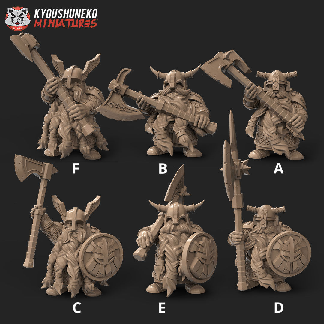 Dwarf Long Bearded Warriors
