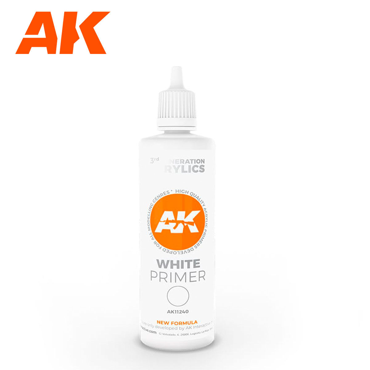 White Primer - 100ml - AK Interactive