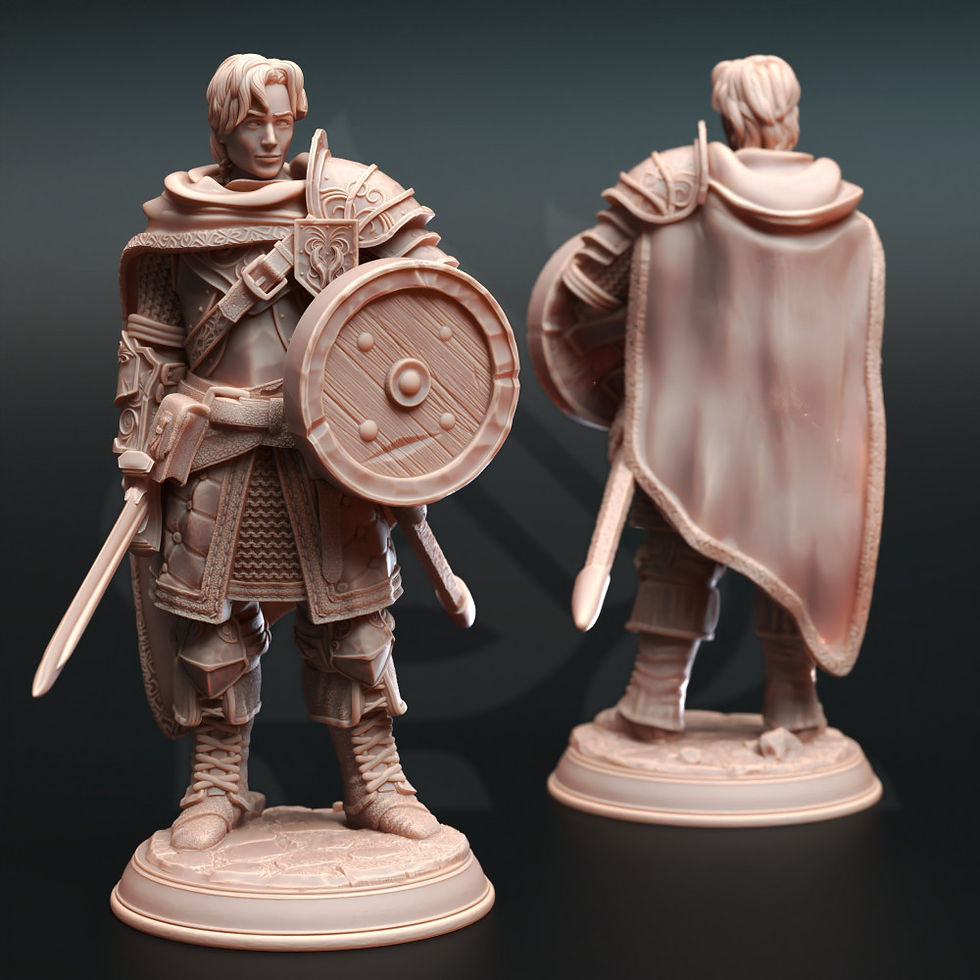 Thumbnail: Human Fighter - Arion Midrun [25mm base]