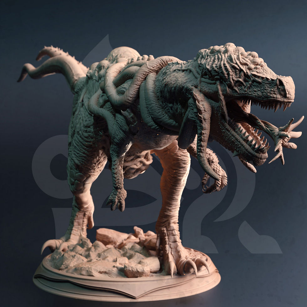 Thumbnail: Eldritch Dinosaur - Eldrasorous Rex [75mm Base]