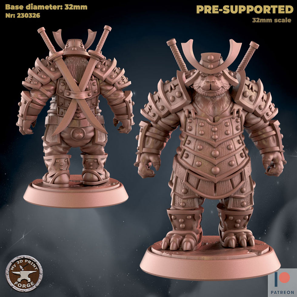 Thumbnail: Panda Guard - 4 versions - Broadsword or Katana’s