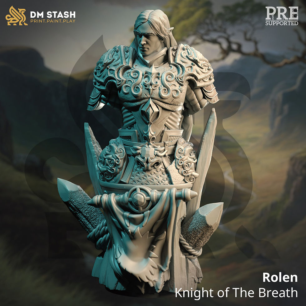 Thumbnail: Elven Eldritch Knight - Rolen - BUST [120mm Height]