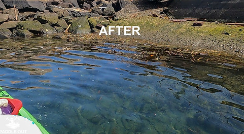 After a Paddle Out Plastic cleanup