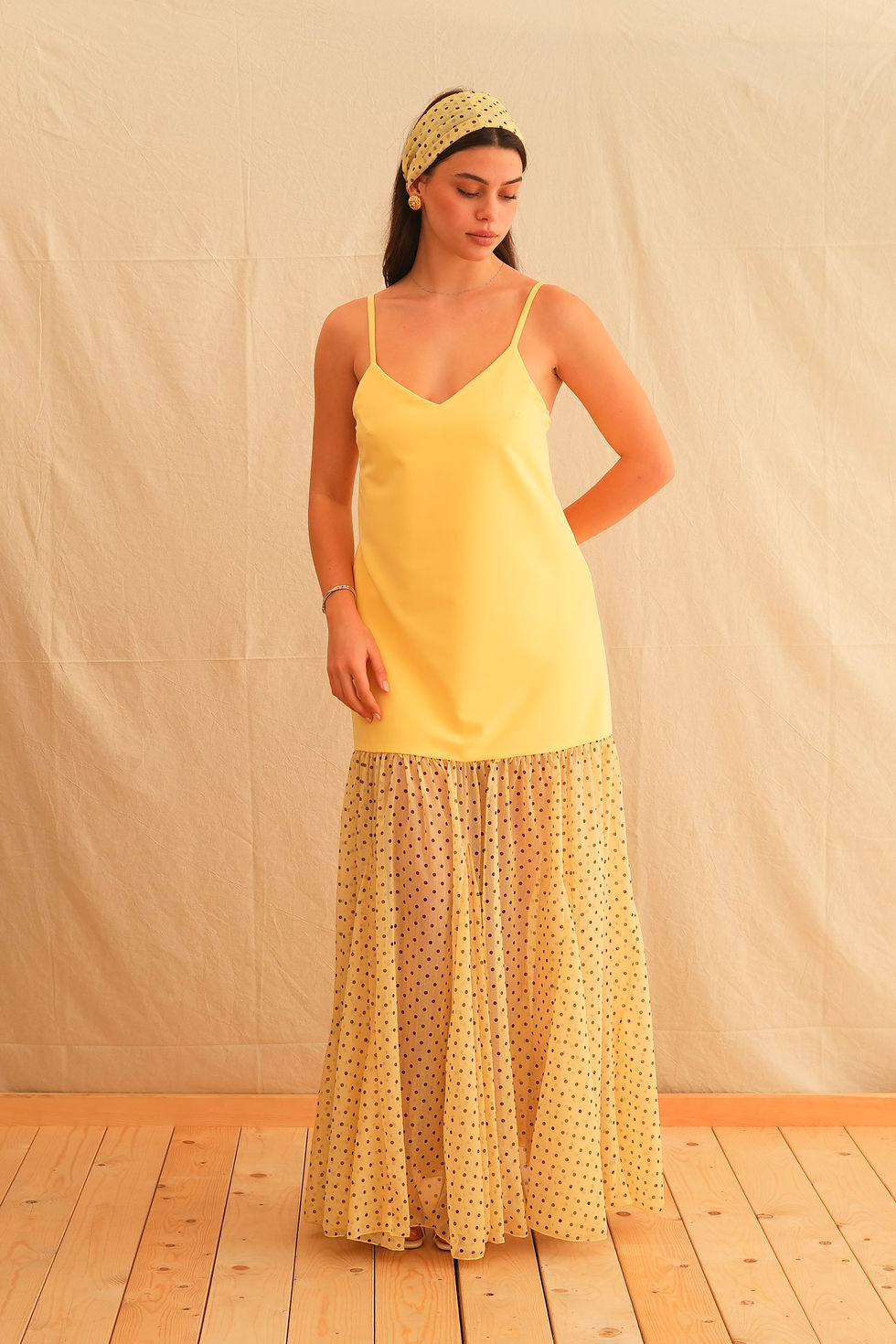 Thumbnail: SUNSHINE DOTS MAXI DRESS