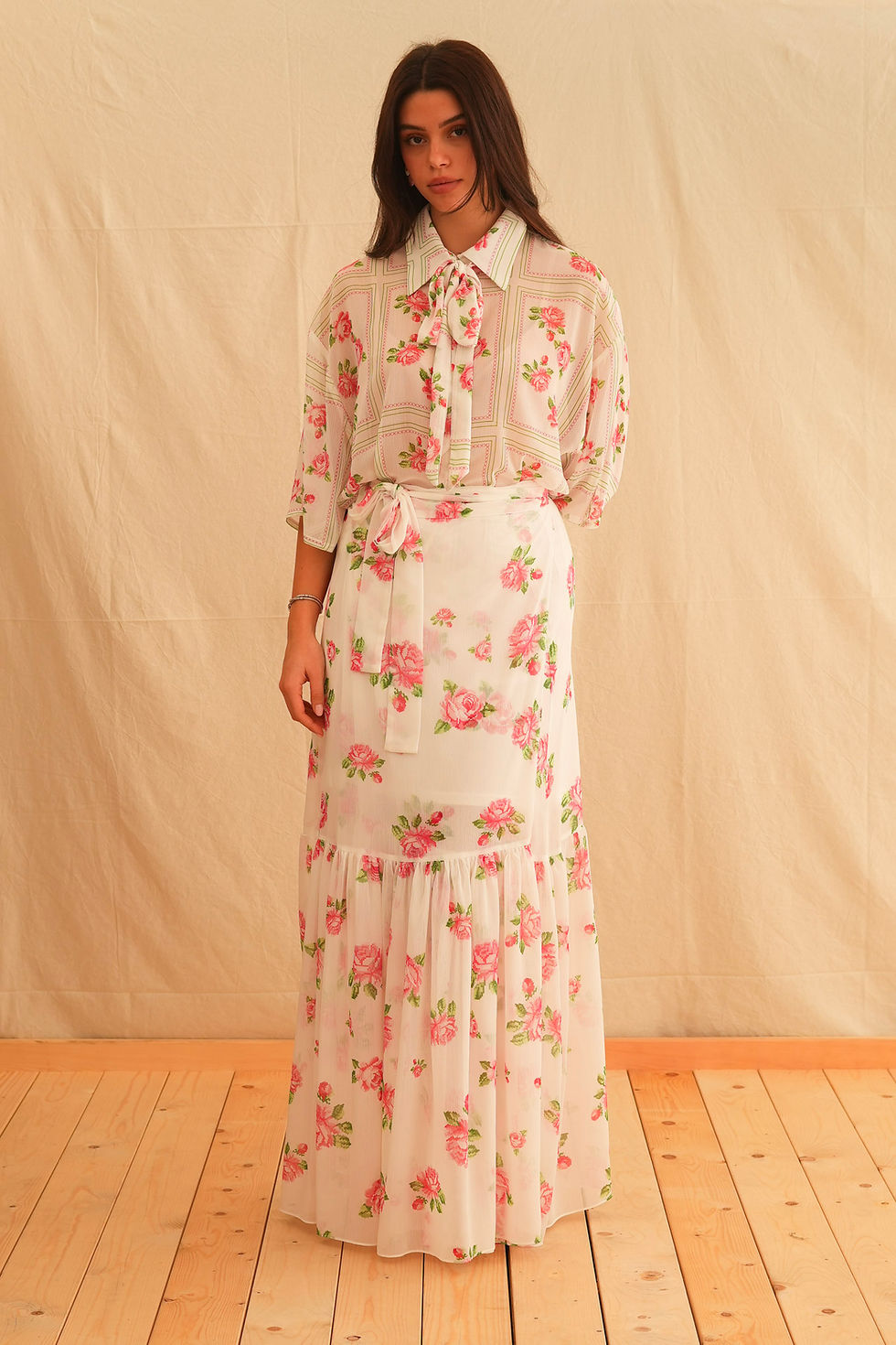 Thumbnail: PINK ROSE POLYMORPHIC SKIRT