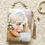 Miniatura: Art deco flapper girl hanging art bag, vegan vinyl pouch