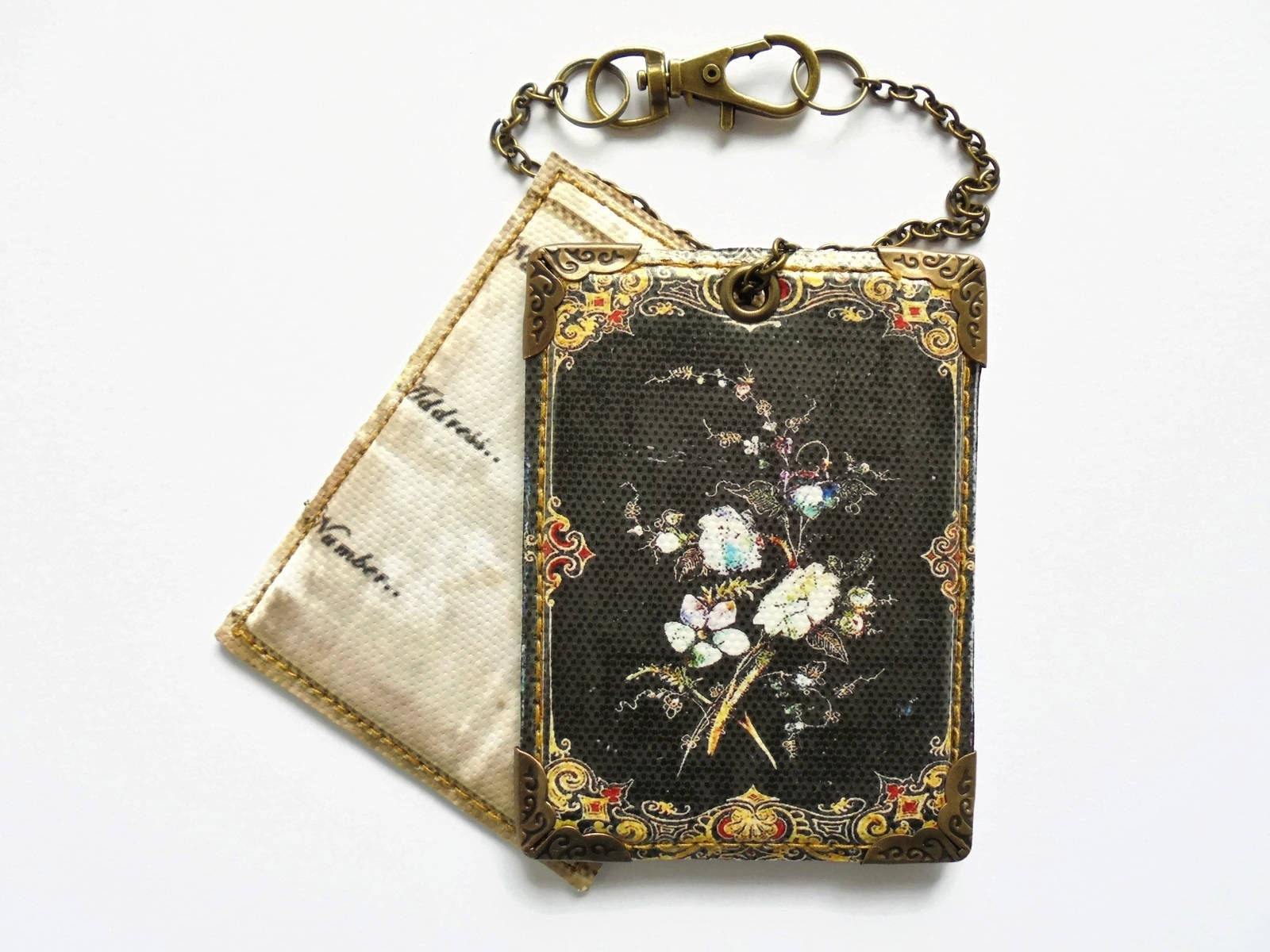 Quaint luggage tags, travel tags, suitcase tags, antiquated.