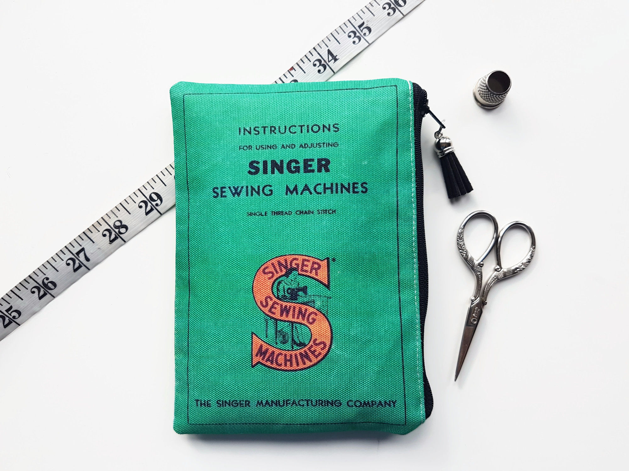 Canvas pouch, singer sewing, sewing gift, craft room, crafters, seamstress.