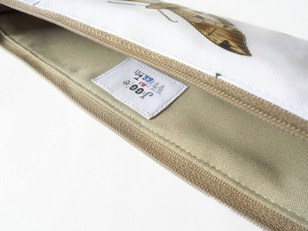 Miniatura: Art gifts, Waterproof eco Pencil Case, bugs, insects, moths, brush bag, crochet