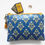 Miniatura: Victorian inspired print, Kingfisher blue, vegan leather, eco gift, zipper pouch