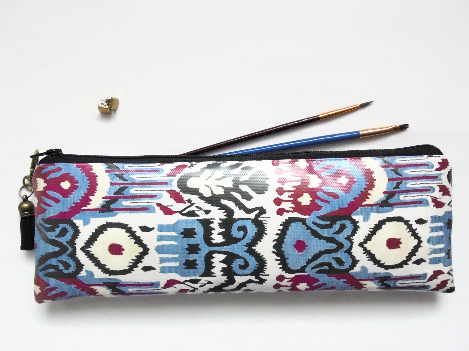 Berry  iKat vegan vinyl pencil case.