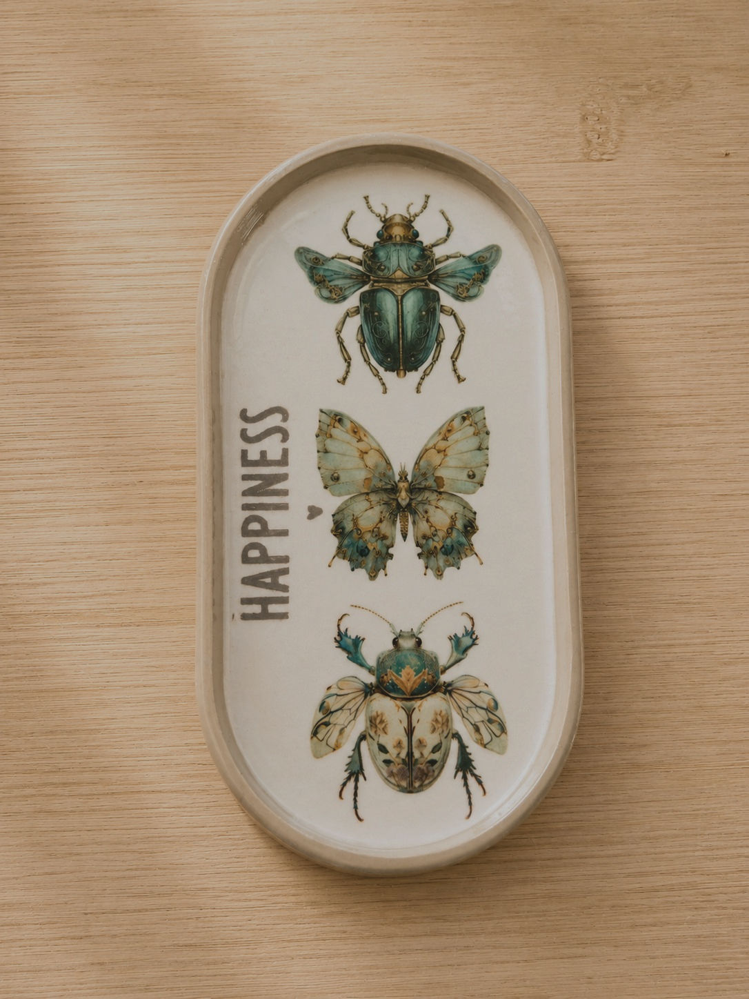 Ovale schaaltje happines insecten
