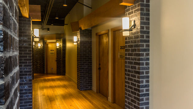 Hallway in 1889 Spall road, a commercial building by Worman Commercial