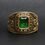 Thumbnail: Army Ring- Gold with Green Stone