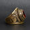 Thumbnail: Marines Ring- Gold with Red Stone