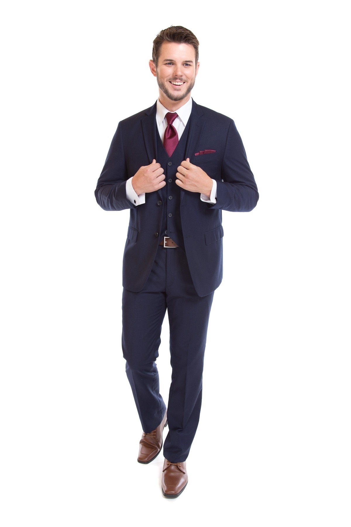 fiorelli ultra slim fit suit navy