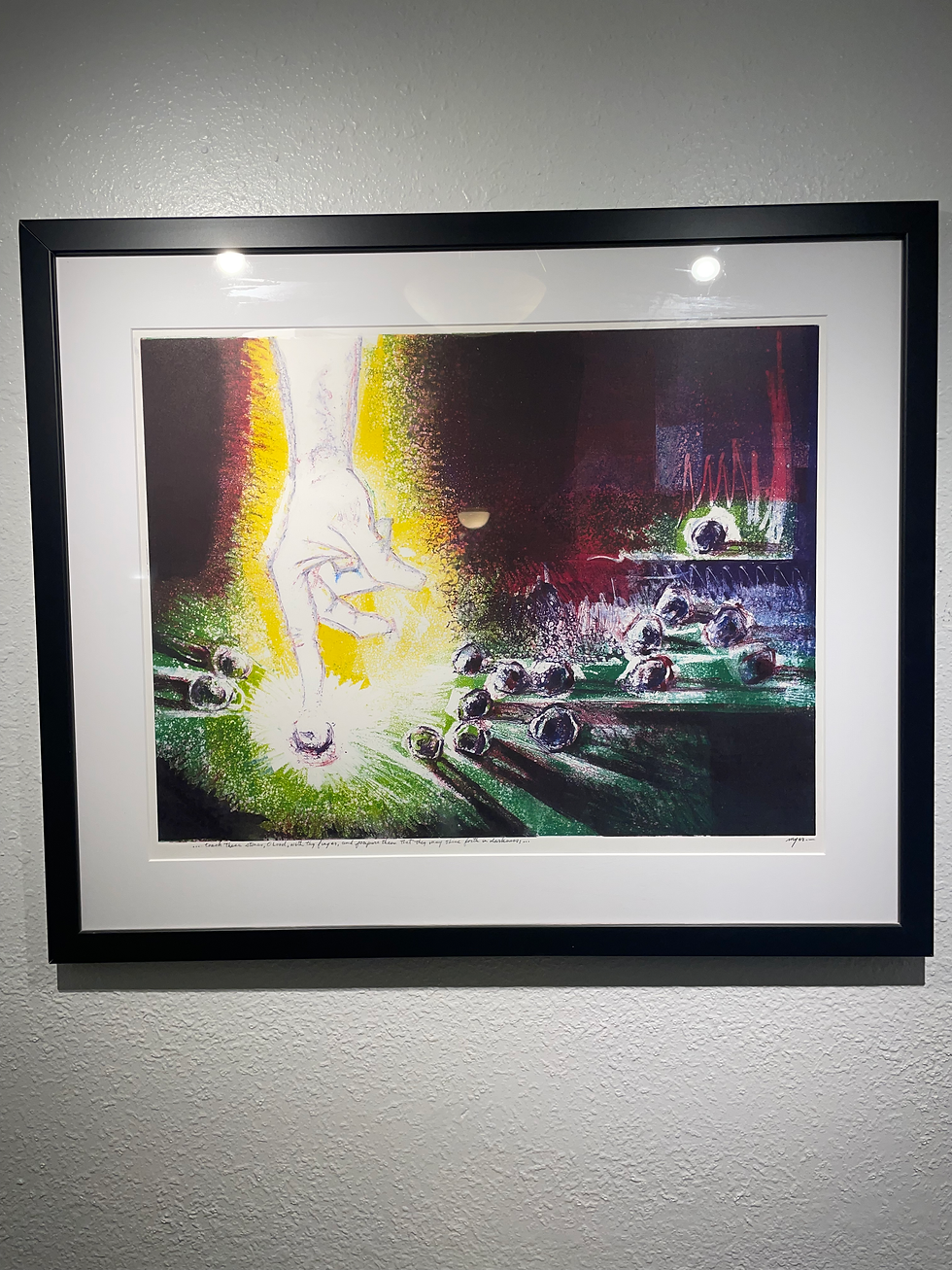 ...touch these stones, O Lord, with thy finger, and prepae them that they may shine forth in darknes