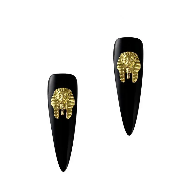 Thumbnail: 20PCS Beauty Egyptian Style Gold Nail Charms 3D
