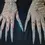 Thumbnail: Luxurious AB Rhinestones Pearls Plus Length Nails Gloves