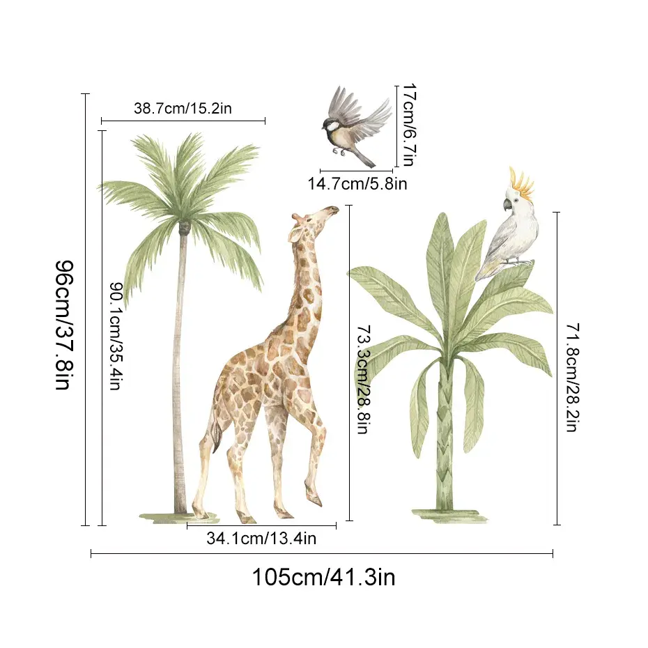 Thumbnail: Boho Large African Lion Giraffe