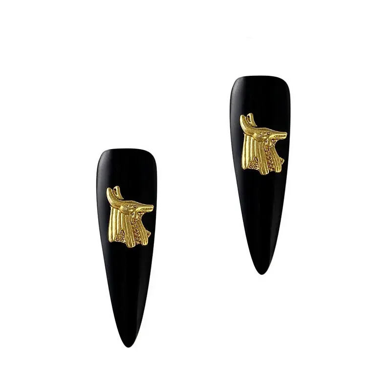 Thumbnail: 20PCS Beauty Egyptian Style Gold Nail Charms 3D