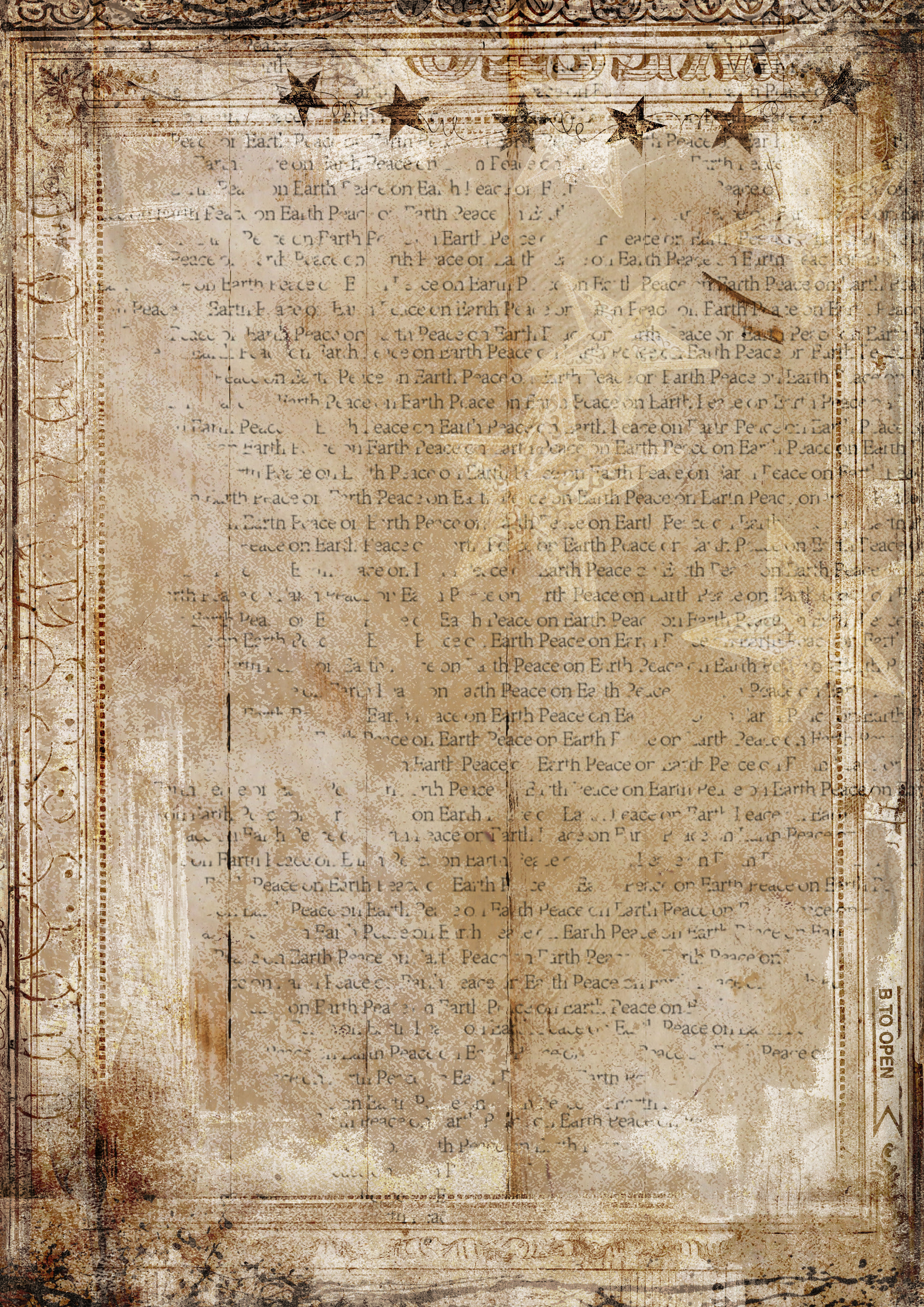 Decoupage Queen Warm and Cozy Background Rice Paper A4