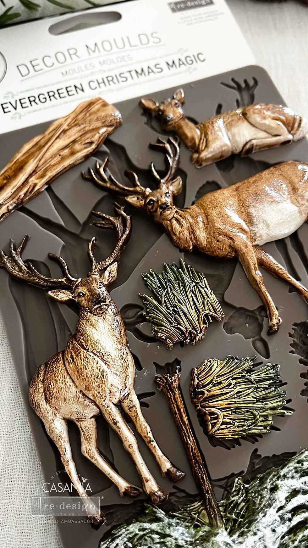 Thumbnail: Decor Moulds® – Evergreen Christmas Magic – 1 pc, 5″x10″x8mm
