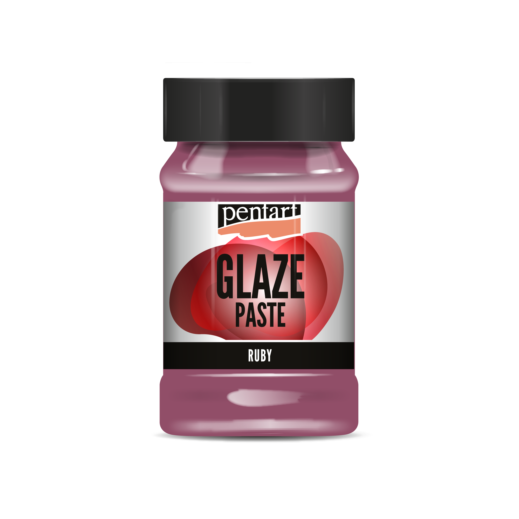 Pentart Glaze Paste Ruby 100 ml