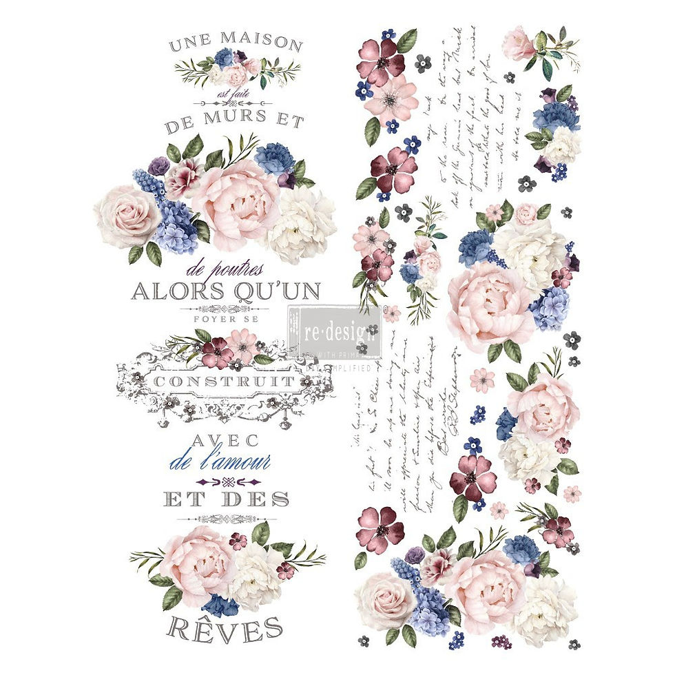 Thumbnail: Re-design Decor Transfers  - Lavender Bush 24"x 35" 
