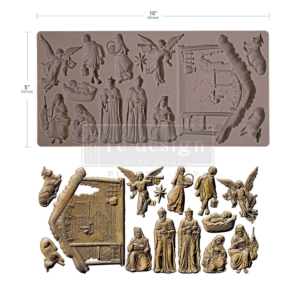 Thumbnail: Decor Moulds® – Holy Night Nativity – 1 pc, 5″x10″x8mm