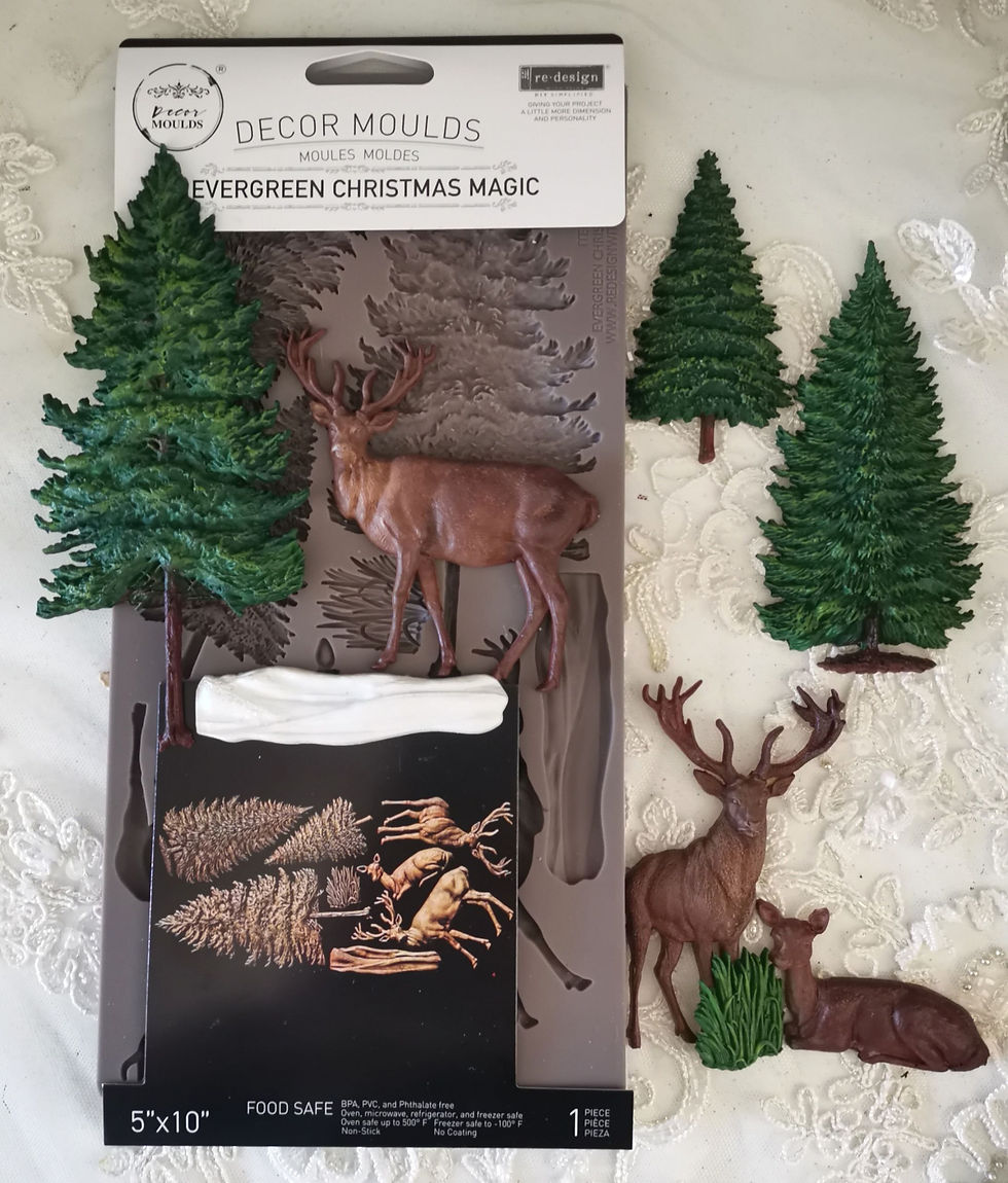 Thumbnail: Decor Moulds® – Evergreen Christmas Magic – 1 pc, 5″x10″x8mm
