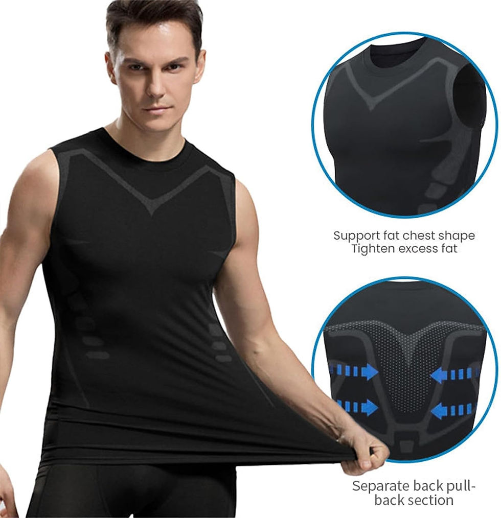 Thumbnail: Men's Compression Shaping Vest – Sleeveless Body Shaper