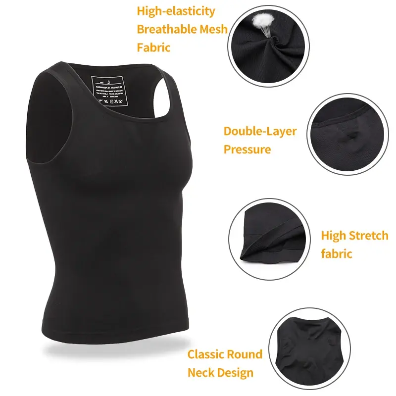 Thumbnail: Men's Double-Layer Compression Shaping Vest