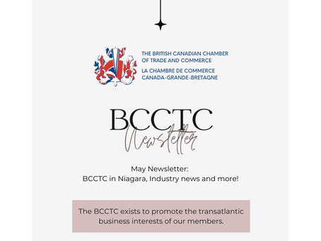 May Newsletter: BCCTC in Niagara, Industry news and more!