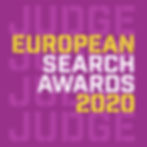 Logo image for European Search Awards 2020 Official Judge Badge