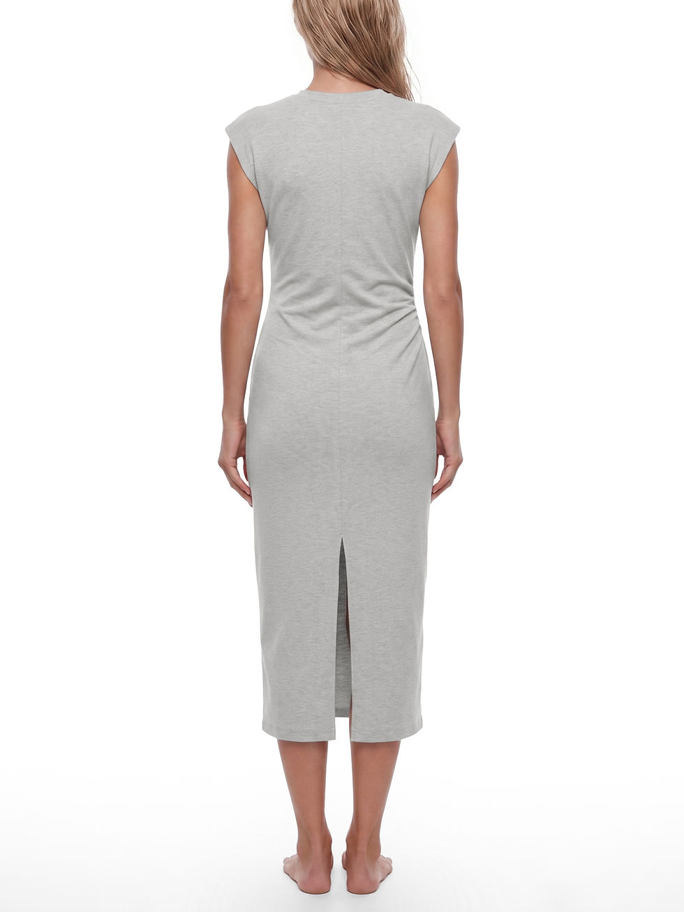 Thumbnail: ɘvolove Studios – “Echelon” Ruched Sleeveless Knit Dress