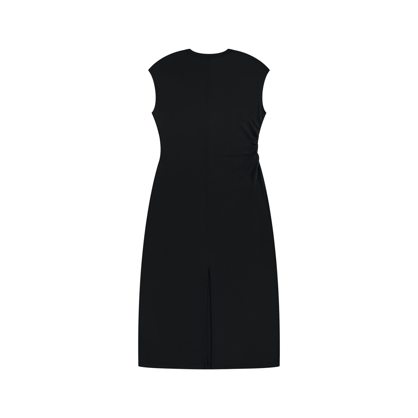 ɘvolove Studios – “Echelon” Ruched Sleeveless Knit Dress
