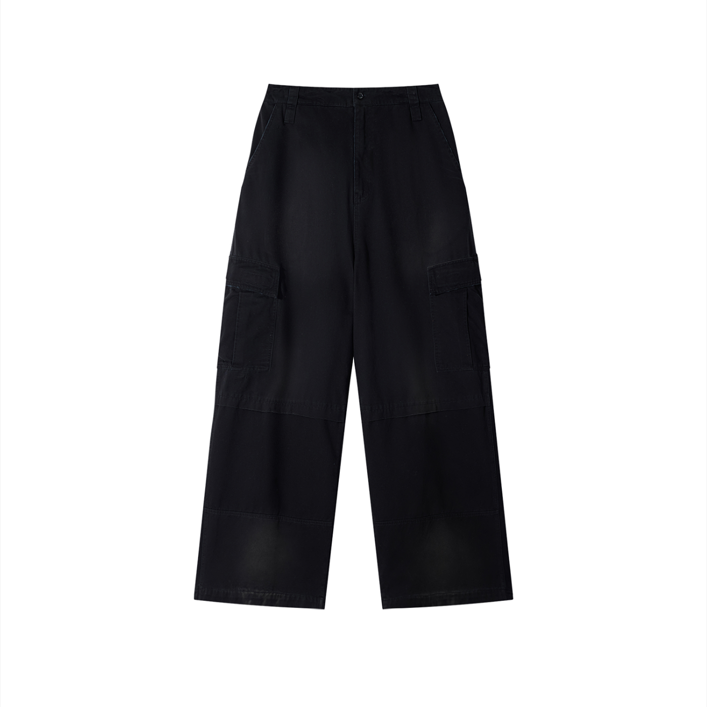 ɘvolove Studios – “SunStow Cargo” Sunfade-Washed Wide-Leg Cargo Pants