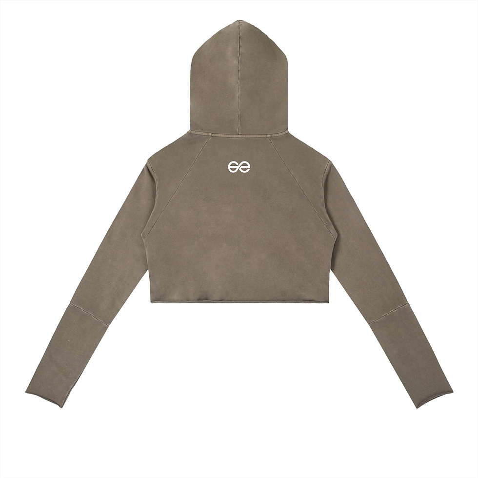 Thumbnail: ɘvolove Studios – “Duality” Vintage-Wash Raw-Edge V-Neck Hoodie