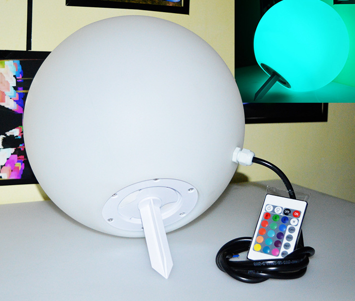 Thumbnail: Outdoor Solar LED Ball Light with Remote Control