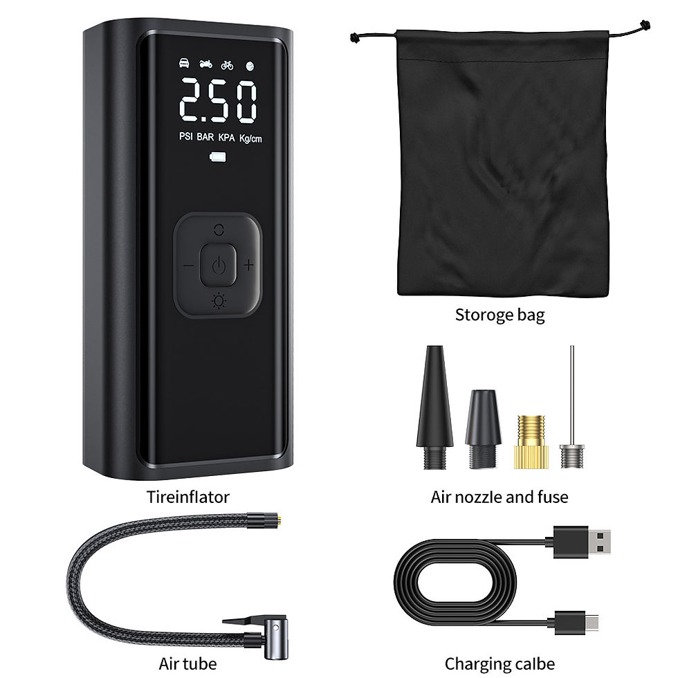 Thumbnail: YIJU Wireless Air Pump 150psi Portable Electric Tire Inflator For Car Bicycle Mo