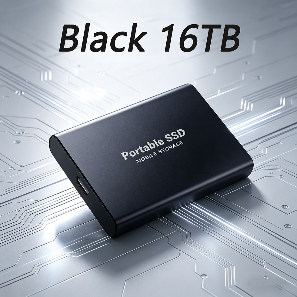 Thumbnail: 4TB Portable SSD Waterproof Shockproof for Desktop Computer Plug&Play High Speed
