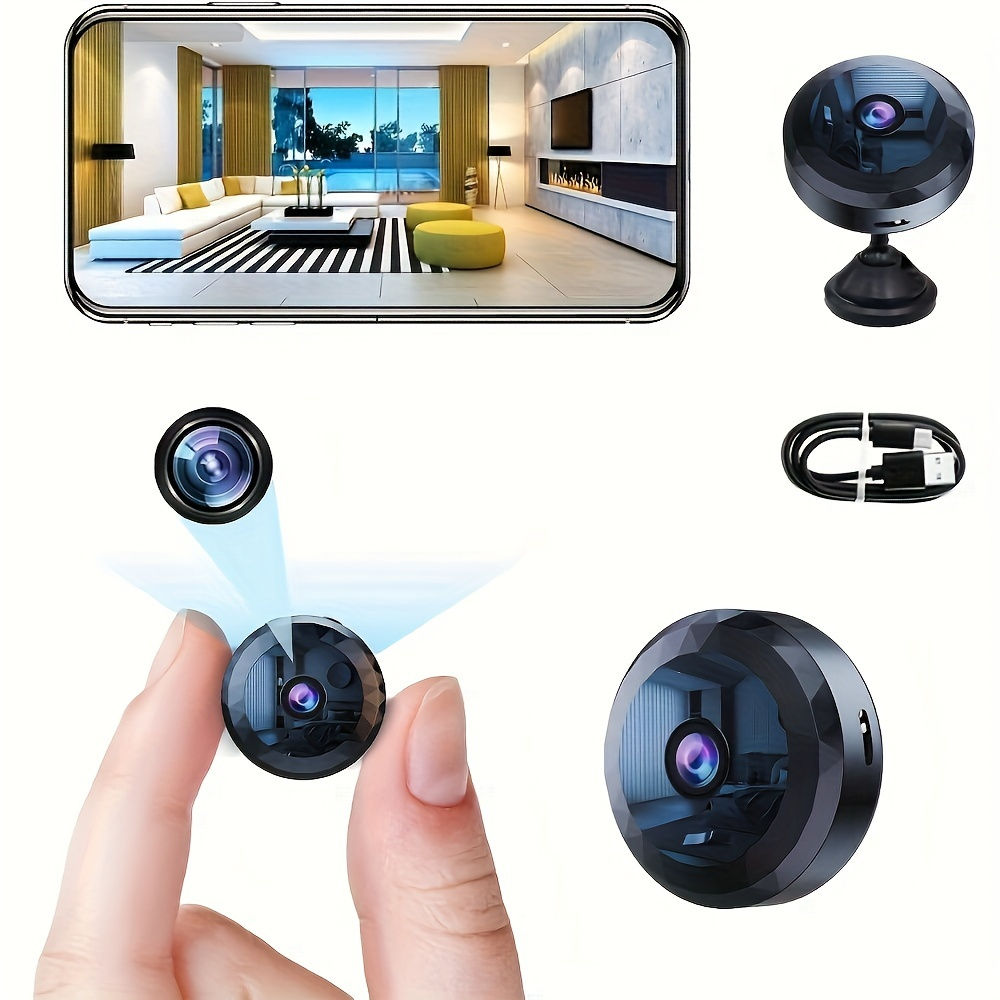 Wireless Mini WiFi Security Camera with Night Vision Motion Detection Rechargeab