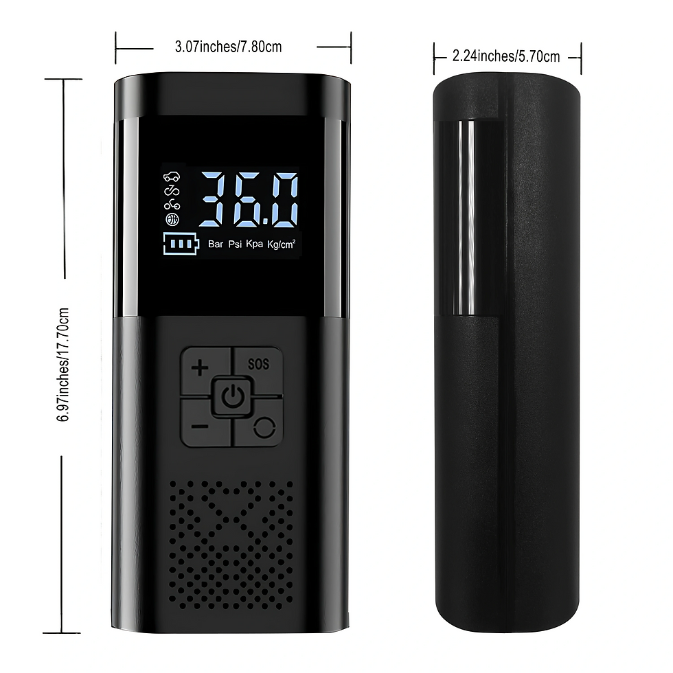 Thumbnail: Portable Car Air Compressor 3X Faster 150PSI Cordless Tire Inflator Pump with Di
