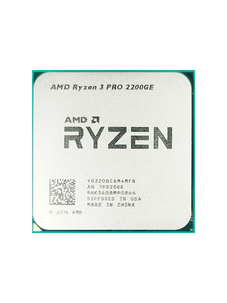 Thumbnail: AMD Ryzen 3 PRO 2200GE R3 PRO 2200GE  3.2 GHz Quad-Core Quad-Thread CPU Processo